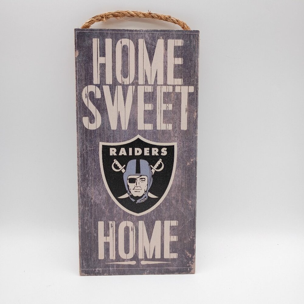 Indoor Wooden Sign Home Sweet Home Las Vegas Raiders
